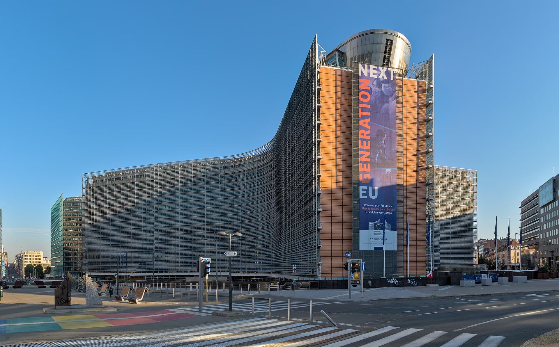 Budova Berlaymont v Bruseli, sídlo Európskej komisie.