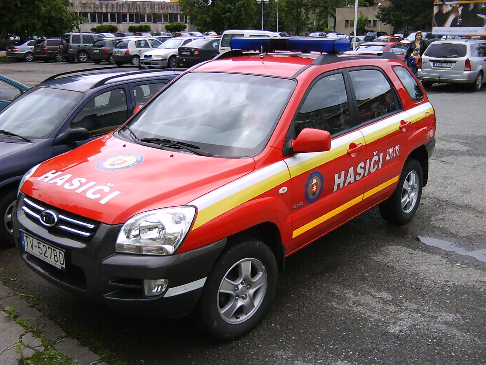 Veliteľské vozidlo Hasičského a záchranného zboru SR.